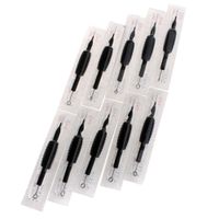 Wholesale 10Pcs RL Tattoo Needle With Tube Grips quot mm Grip Disposable For Tattoo Machine Accessory Tools