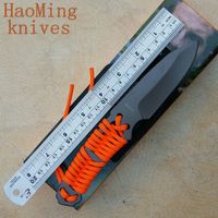 Wholesale Hunting outdoor tactical combat fixed knife rescue survival portable practical knives K sheath pocket camping EDC tool OEM Brand diving gift