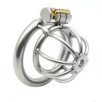 Wholesale Super Small Cock cage Male Chastity Device Locking Short Penis Cages Bondage Gear Stainless Steel Adult Sex Toys For men XCXA282
