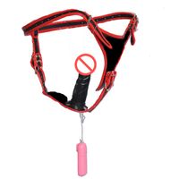Wholesale Strap On Dildo Wearable Penis Harness Penis Powerful Vibrator Adult Masturbation Toys Sex Toy for Women and lesbians C3 F G