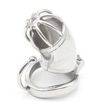 Wholesale Stainless Steel Male large Chastity Cage with Base Arc Ring Devices R59