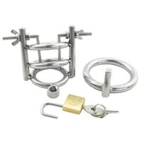 Wholesale Male Dick Bondage Arc Type Cock Ring Small Chastity Cage Metal Stainless Steel Cockring Penis Cage Chastity Device Sex Toys for Men G150