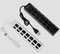 Wholesale DC Adapter Ports USB HUB High Speed Adapter USB Hub Power Switch For PC Laptop Computer with Retail packaging DHL