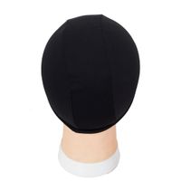 Wholesale 8pcs weaving caps spandex dome wig cap for making wigs black weave cap invisible hair net nylon stretch wig net cap