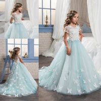 Purple Butterfly Flower Girl Dresses