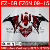 Wholesale Body For YAMAHA FZ6N FZ6 R FZ N TOP Wine red FZ6R NO26 FZ R FZ N FZ R Fairing