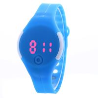 Wholesale The new round of foreign trade LED touch screen electronic watch fashion student jelly table PU Bracelet promotional gifts table