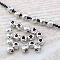Wholesale MIC Antique silver Zinc Alloy Bali Style Round Spacer Bead x6mm DIY Jewelry D18