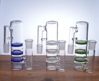 Wholesale Bong ash catcher mm male female ashcatchers bubbler glass water pipes accessories adapter recycler three triple honeycomb perc mm