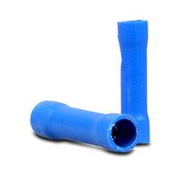 Lot of 300 Pcs Right Angle Female Terminals Blue Nylon 16-14 AWG