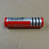 Wholesale 18650 mAh Flat top Color Red V lithium battery can be used in LED flashlight digital camera and so on