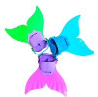 Wholesale Adjustable Mermaid Swim Fin Diving Monofin Swimming Foot Flipper Mono Fin Fish Tail Swim Training For Kid Children Christmas Gifts in stock