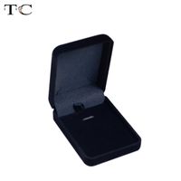 Wholesale Velvet Box High Quality Square Jewelry Box For Pendant Necklace Jewelry Gift Boxes Packaging