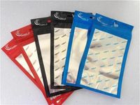 Wholesale 10 cm cm clear Aluminum Letter twill stripe Mobile phone cover case retail Zipper top poly PP OPP plastic packing bag