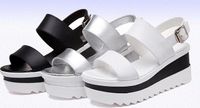 Wholesale Platform Sandals Women Summer Shoes Soft Leather Casual Shoes Open Toe Gladiator wedges Trifle Mujer Women Shoes Flats LX
