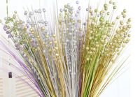 Wholesale 29 inch golden silver glitter bling beads artificial flower gilded stems Christmas flowers DIY branch wedding hotel centerpieces Decoration