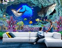 Wholesale High Quality Custom d photo wallpaper murals wall paper Underwater World D House Wall decor bedroom wallpaper