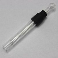 Wholesale 4 inch Glass Blunt Scientific Glass Hand Pipe for Smoking Reusable Glass Blunt Steamroller Mini Bongs