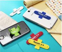 Wholesale High quality mini lovely Silicone Touch U Stand Mobile Phone Holder For iphone s SAMSUNG Cellphones