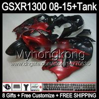 Wholesale gloss red gifts For SUZUKI Hayabusa GSXR1300 GSXR MY89 GSXR GSX R1300 TOP red black Fairing Kit