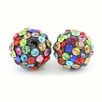 Wholesale Clay Pave Disco Ball for Rhinestone Crystal Shamballa Beads Charms Jewelry Makings Half Drilled Rows Rhinestone bag