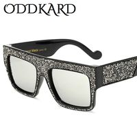 Wholesale ODDKARD Premium Crystal Fashion Sunglasses For Men and Women Elegant Class Brand Designer Square Sun Glasses Oculos de sol UV400