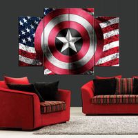 Wholesale Shield of the United States Frameless Paintings No Frame Printd on Canvas Arts Modern Home