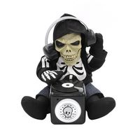 3 years old as pic plastic wholesale battery operated sound activated talkback animated dj skeleton 27 cm tall spooky halloween table decoration fun novelty - Halloween Novelties Wholesale 3 years old as pic plastic wholesale battery operated sound activated talkback animated dj skeleton 27 cm tall spooky halloween table decoration fun novelty - Halloween Novelties Wholesale