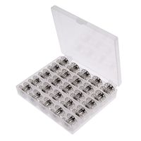 Wholesale 25Pcs Metal Bobbins Spool Grids Empty Storage Case for Brother Janome Singer Sewing Machine Accessories