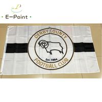 Wholesale England Derby County FC ft cm cm Polyester EPL flag Banner decoration flying home garden flag Festive gifts
