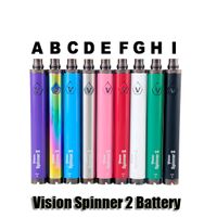 Wholesale Vision Spinner II Battery mAh Ego C Twist Variable Voltage VV V Electronic Cigarette Battery For Ego Thread Atomizers