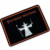 Halloween Doormats Carpet Funny Magic You Shall Not Pass Printed Welcome Door Mat Tapete Hallway Kitchen Floor Mats Hallomas Home Decor