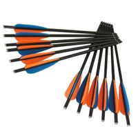 Wholesale 12 pieces Archery hunting glass fiber crossbow arrows fiberglass crossbow bolts OD mm Length mm