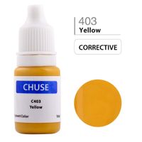 Wholesale CHUSE Permanent Makeup Ink Corrector Tattoo Ink Set Microblading Pigment for Professional Maquiagem Definitiva ML Yellow C403
