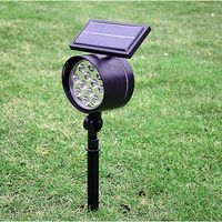 Wholesale LED Solar Flood Lights cm LEDs ABS Spotlight Power Garden Path Lamps Outdoor Waterproof Stairway Home Yard Park Lighting