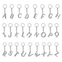 Wholesale Crystal Rhinestone A Z English Letters Metal Keychain Keyring Car Keychains Handbag Pendant Charms Best Gift