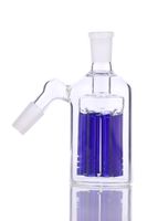 Wholesale 8 arms tree ash catcher degrees for bongs glass water pipe bubbler have blue and green