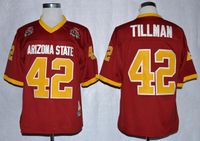 Wholesale 1997 Rose Bowl Arizona State Sun Devis ASU Pat Tillman College Football Jerseys Maroon Stitched Shirts Mens