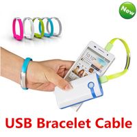 Wholesale Mini Colorful Portable Micro USB Data Cable Cord Bracelet Wristband Charger Wire For Samsung S7 S6 Edge HTC Blackberry Universal Android