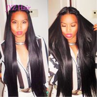 Wholesale Straight Full Lace Wigs Lace Front Wigs With Baby Hair Brazilian Peruvian Malaysian Indian Unprocessed Virgin Human Hair Wigs