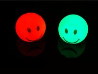 Wholesale Night market selling children luminous toys smiling face changing color ball led colorful night light