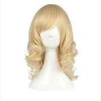 Wholesale 100 Brand New High Quality Fashion Picture full lace wigs gt Beautiful Mix Blonde Afro curly Wigs Fashion Women s Short Wig