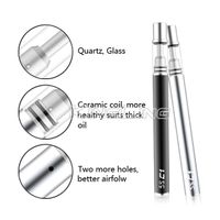 Wholesale Vaporizer Oil Pen Disposable E Cigarettes Empty Vape Pen Ceramic Coil Buttonless Battery mah for Essential Thick CO2 ml Green Oil