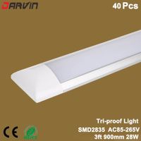 Wholesale Led Tube Cleaner Lights feet mm W Led Tri proof Light Lamp Purified fixture lamp With CE and Rohs Approved