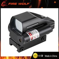 Wholesale FIRE WOLF Tactical Holographic Reflex Red Green Dot Scope Reticle Red Laser Sight for mm