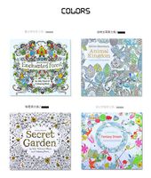 PrettyBaby Secret Garden Coloring Book Painting Drawing 24 Pages Animal Kingdom Enchanted Forest Relieve Stress For Children Adult B305 UK