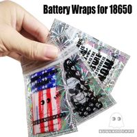 Wholesale National USA Flag Vaping Proverbs Skeleton Skull Army Battery PVC Skin Sticker Vaper Wrapper Cover Sleeve Shrink Wrap for Vape