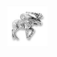 Wholesale 20pcs Antique Silver plated simple but elegant deer animal Charm jewelry DIY for Necklace Bracelet