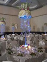 Wholesale Tall crystal acrylic wedding pillar columns for aisle table decor decorations