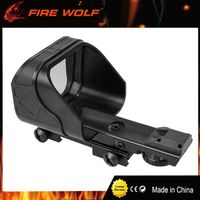 Wholesale FIRE WOLF Tactical Scope Hunting Optics Riflescope Holographic Big Red Dot Sight Reflex Reticle Hunting Gun Accessories